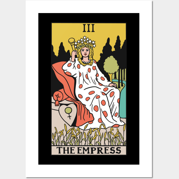 The Empress Tarot Card - Witchy Magic Wall Art by isstgeschichte